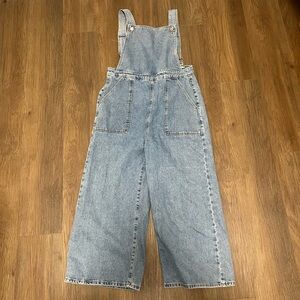 Top Shop Wide Leg Overalls